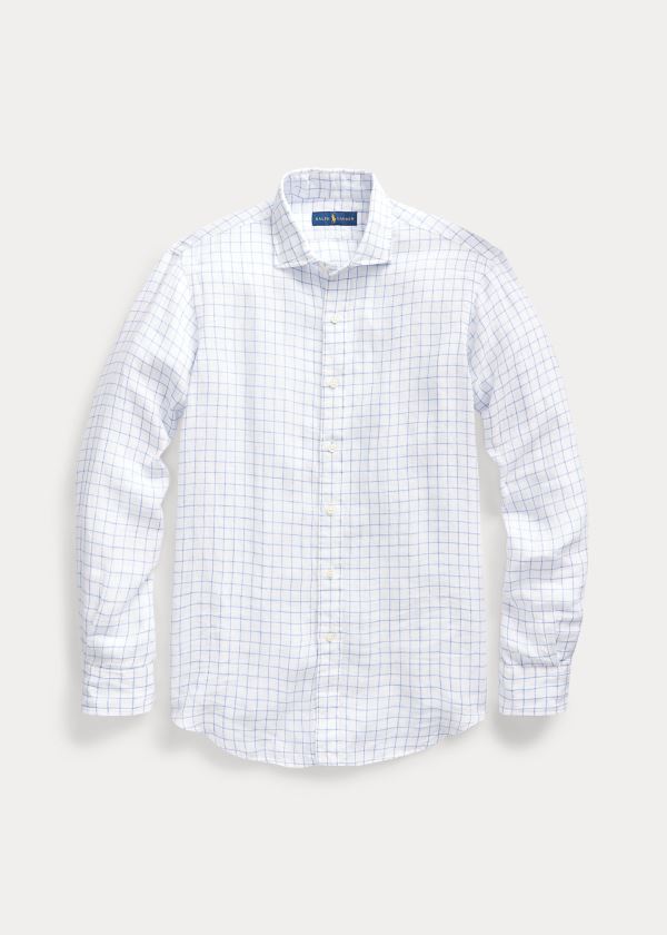 Men's Polo Ralph Lauren Classic Fit Linen Shirts | 368502BVQ